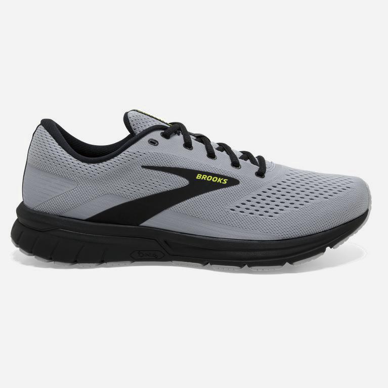 Brooks Signal 3 Israel - Men's Road Running Shoes - Grey/Black/Evening Primrose (75918-CBQL)